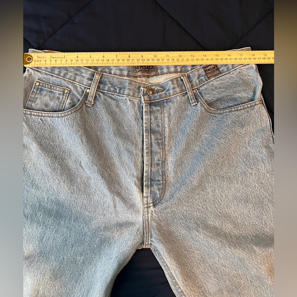 Versace Light Blue Denim Jeans couture - Picture 4 of 9